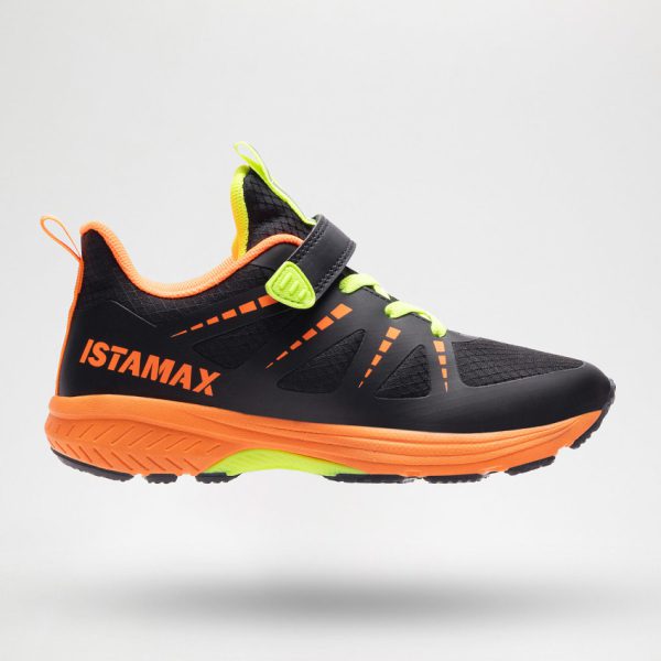 ISTAMAX KIDS IMAA3805 Nero/Arancio scarpa antipronazione waterproof bambini