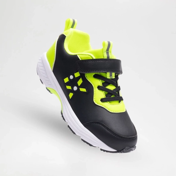 ISTAMAX KIDS IMAA3806 Nero/Giallo scarpa antipronazione bambini in pelle sintetica