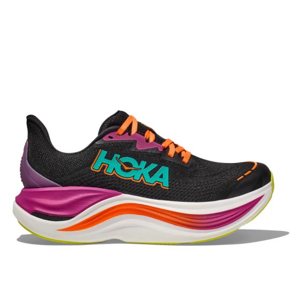 HOKA ONE ONE W SKYWARD X Black/Electric Aqua scarpa running donna