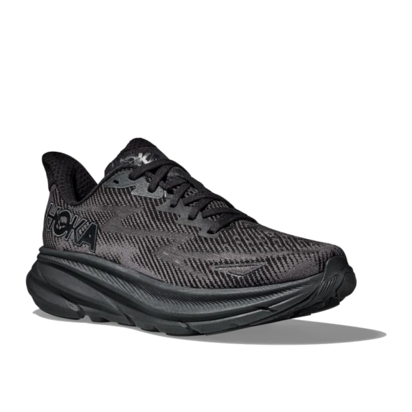 HOKA ONE ONE W CLIFTON 9 Black/Black scarpa running donna