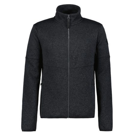 ICEPEAK ADRIAN Black Melange Midlayer uomo zip lunga