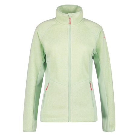 ICEPEAK BLEEKER Aloe pile tricot donna zip lunga