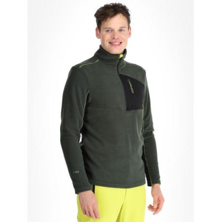 ICEPEAK FAIRMOUNT Olive pile 1/2 zip uomo