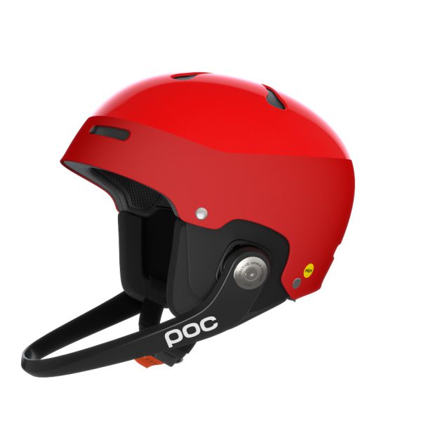 POC ARTIC SL MIPS Prisman Red Casco sci da Gara Slalom con mentoniera