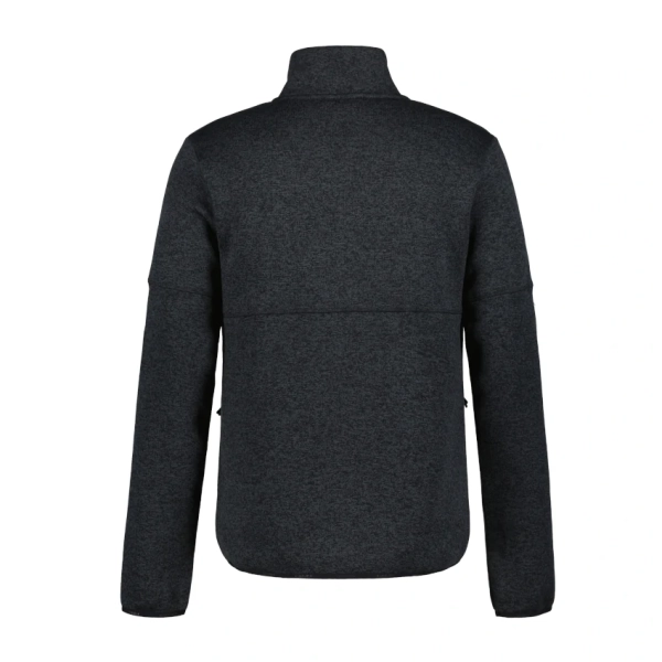 ICEPEAK ADRIAN Black Melange Midlayer uomo zip lunga