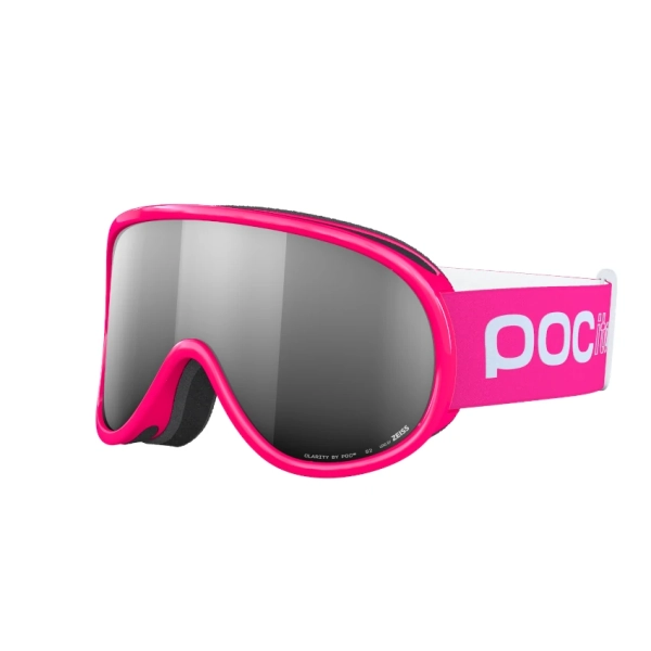 POC POCITO RETINA Fluorescent Pink con lente Clarity Pocito Partly Sunny Silver cat 2 Maschera da Sci Bambini