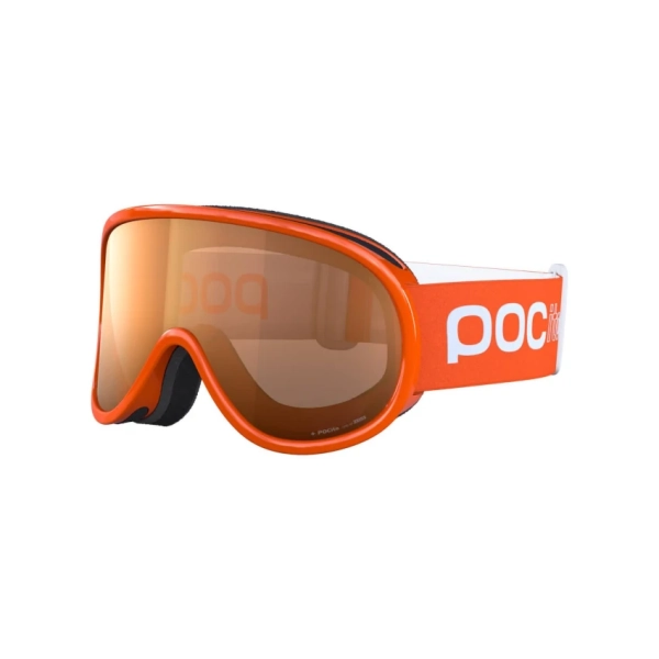 POC POCITO RETINA Fluorescent Orange con lente Clarity Pocito Partly Sunny Silver cat 2 Maschera da Sci Bambini