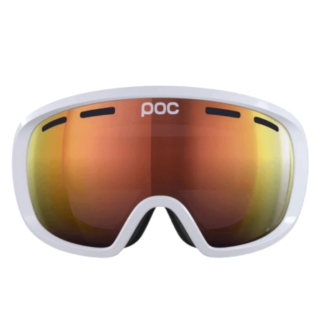 POC FOVEA MID Hydrogen White con lenti CLARITY INTENSE Partly Sunny Orange cat2 maschera sci compatta adulto