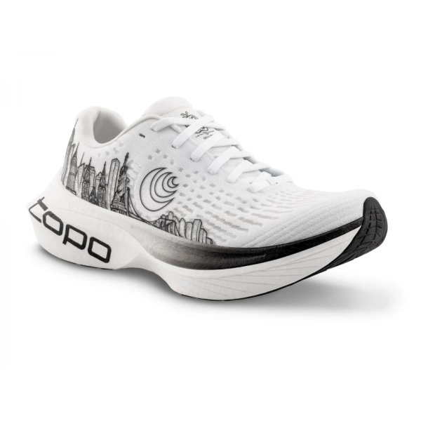 TOPO ATHLETIC NYC SPECTER 2 LE MEN White/Black scarpa running uomo