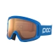 POC POCITO OPSIN FLUORESCENT BLUE maschera sci junior/donna lente orange no mirror cat.S2