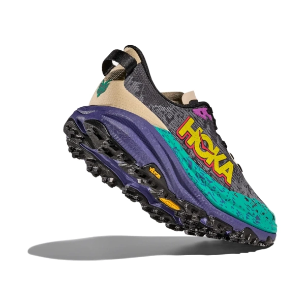 HOKA ONE ONE M SPEEDGOAT 6 Oatmeal/Mountain Iris scarpa trail-running uomo - immagine 3