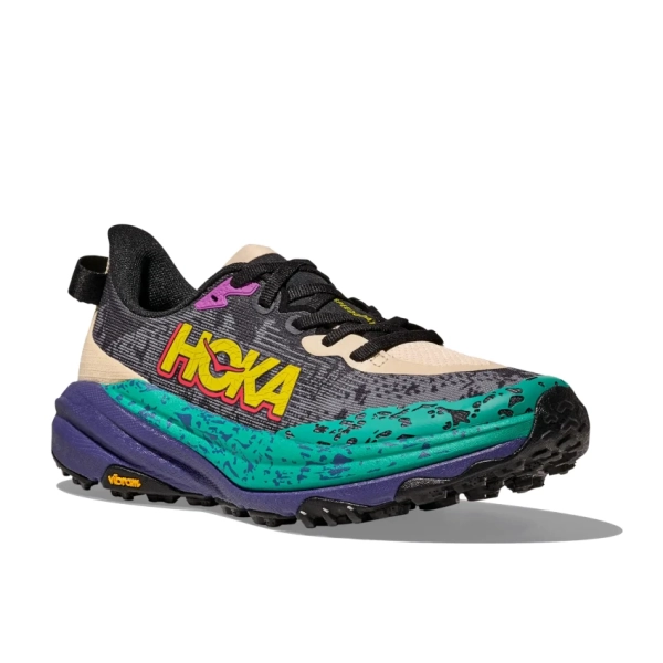 HOKA ONE ONE M SPEEDGOAT 6 Oatmeal/Mountain Iris scarpa trail-running uomo - immagine 2