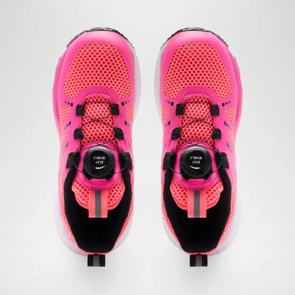 ISTAMAX KIDS IMAA3808 Chiusura Stay System Fuxia Neon scarpa running bambini antipronazione - immagine 3