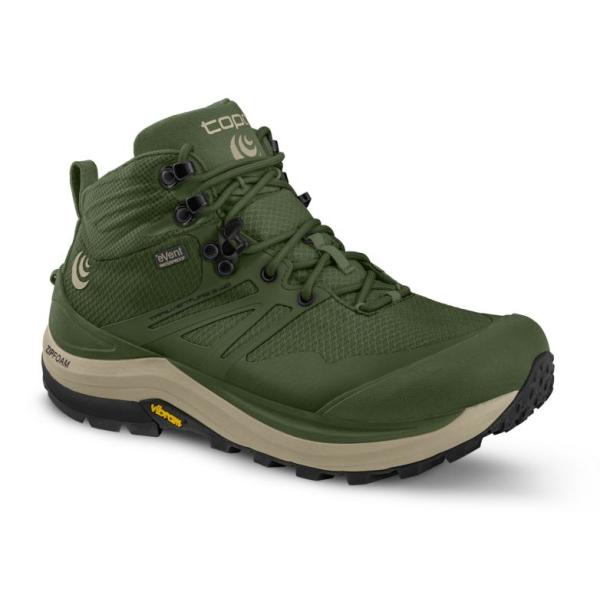 TOPO ATHLETIC TRAILVENTURE 2 WP WOMEN Olive /Tan scarponcino trail-running / fast-hiking waterproof - immagine 4